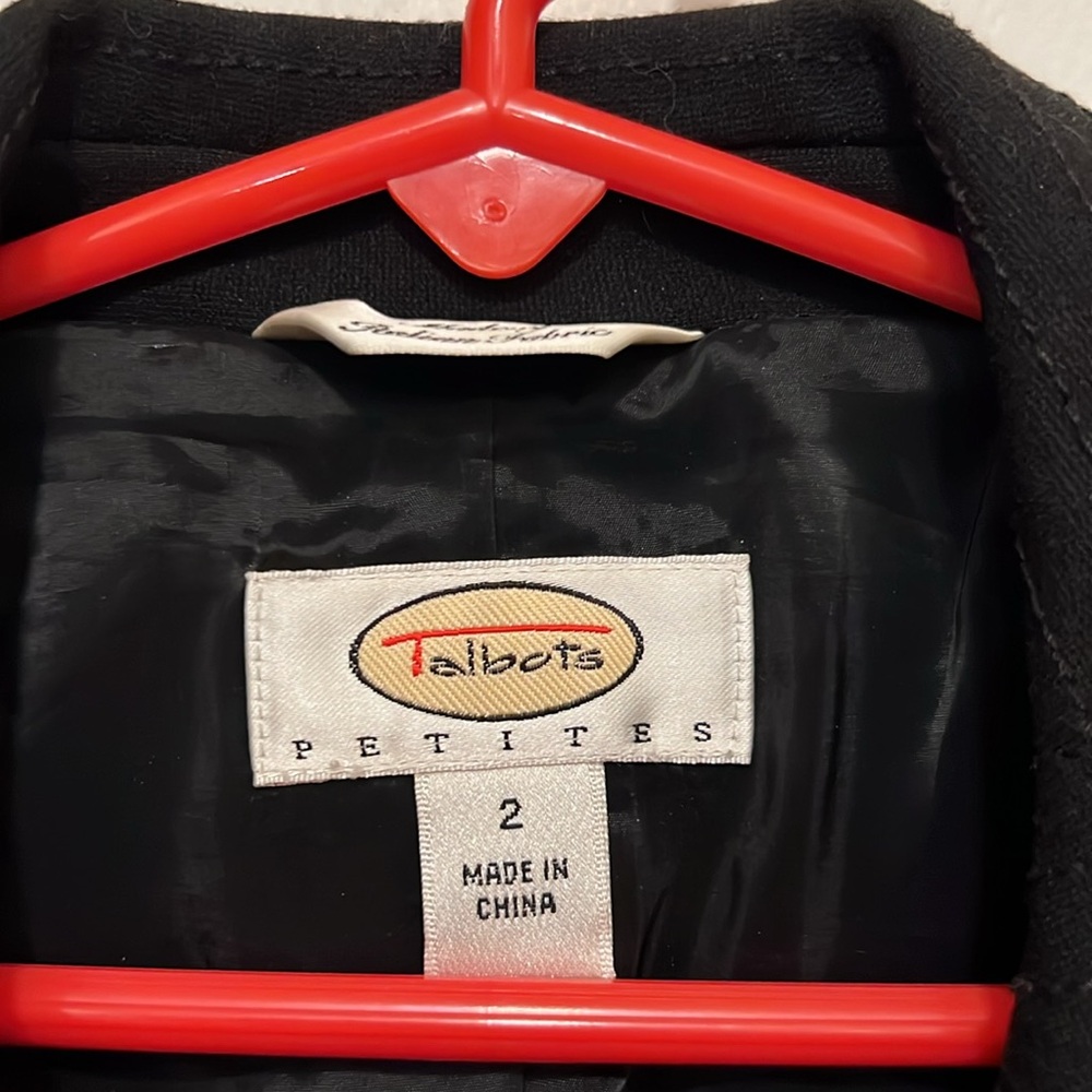 Black Talbots Blazer With Hidden Buttons - image 2